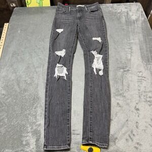 Levi's‎ 721 High-Rise Skinny Jeans Distressed Women's Size 26x32 (26x31.5) City